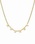 Dainty Gold Custom Name Necklace - Personalized Letter Jewelry