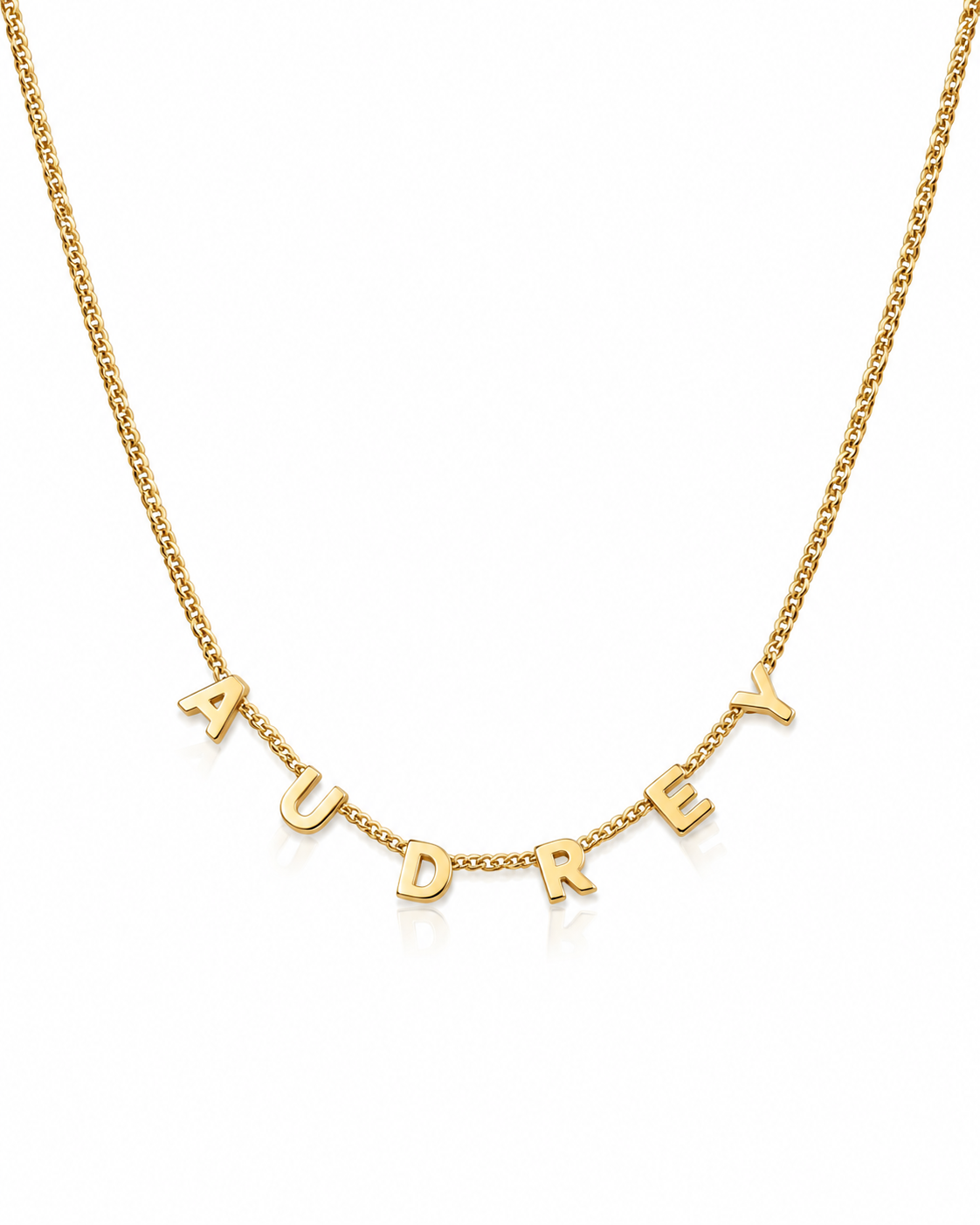 Dainty Gold Custom Name Necklace - Personalized Letter Jewelry