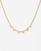 Dainty Gold Custom Name Necklace - Personalized Letter Jewelry