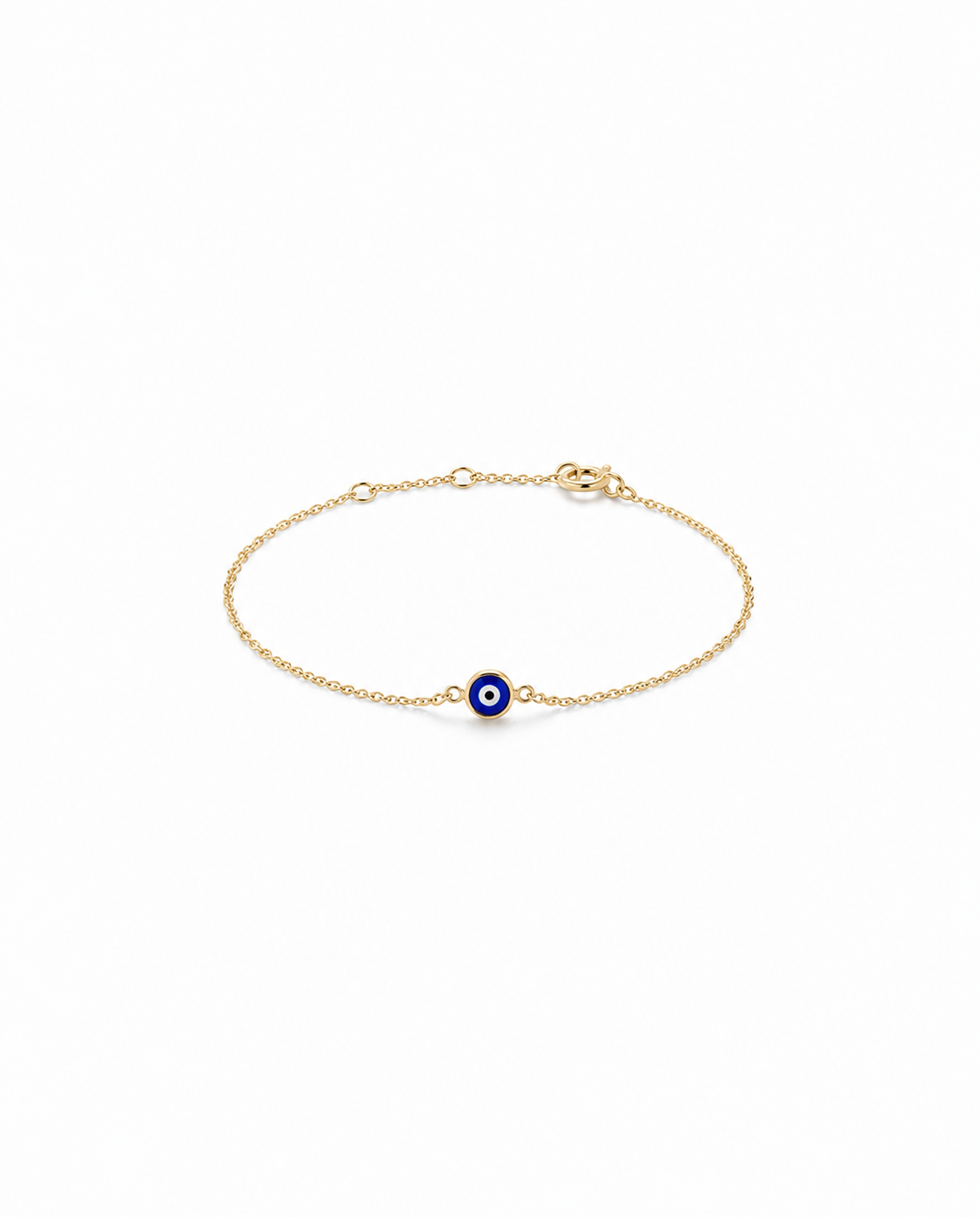 Dainty Gold Evil Eye Bracelet for Daily Protection