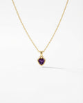 Gold Amethyst Heart Pendant Necklace | Dainty Gemstone Jewelry