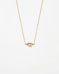 Elegant Gold Knot Toggle Clasp Necklace for Women