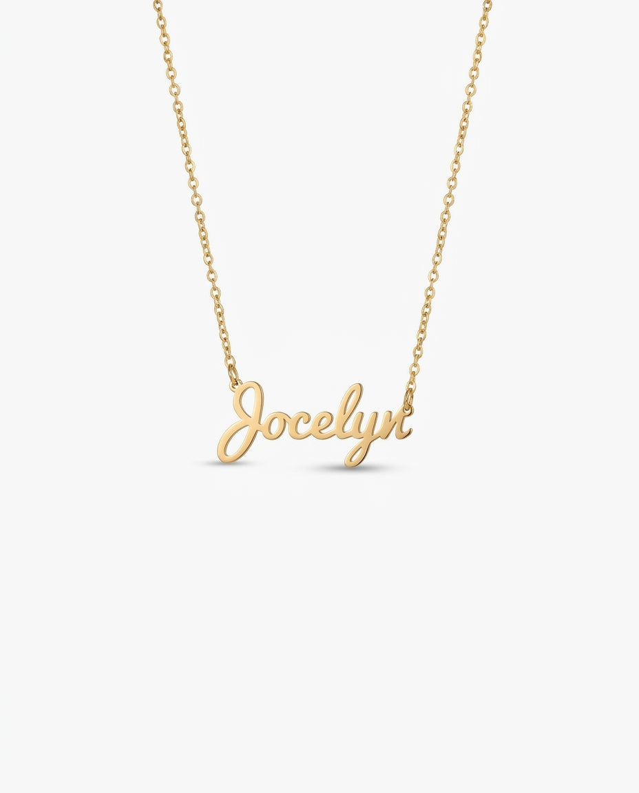 Personalized Gold Name Necklace - Custom Cursive Jewelry Gift for Her