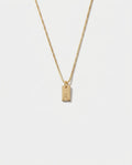 Dainty Gold Initial Tag Necklace | Personalized Jewelry