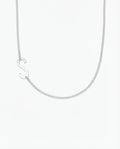 Silver Sideway Initial Chain Belt | Y2K Style Waist Jewelry
