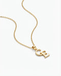 Personalized Two Initial Gold Necklace - Custom Letter Pendant Gift