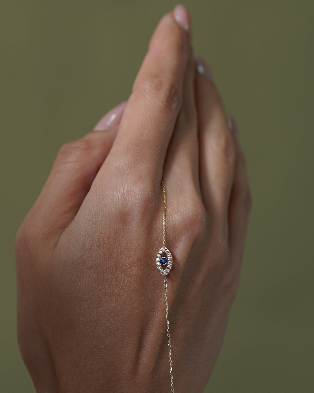 Evil Eye Bracelet, Protection Jewelry Gift for Her - 925k Sterling Silver