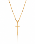Elegant Gold Cross Necklace | Dainty Minimalist Faith Jewelry