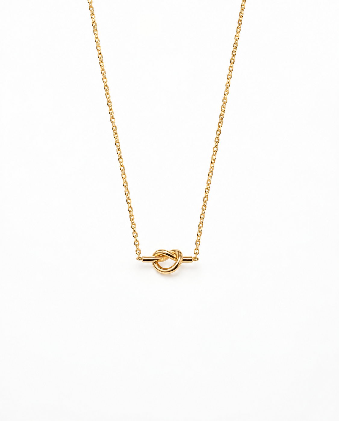 Elegant Gold Knot Toggle Clasp Necklace for Women