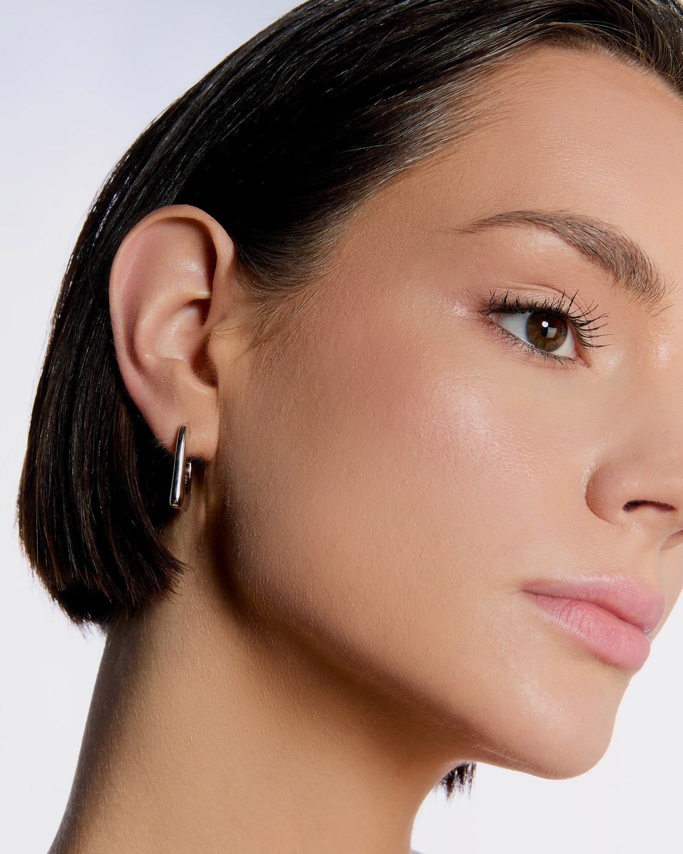 Modern Geometric Hoop Earrings - 18k Gold Vermeil