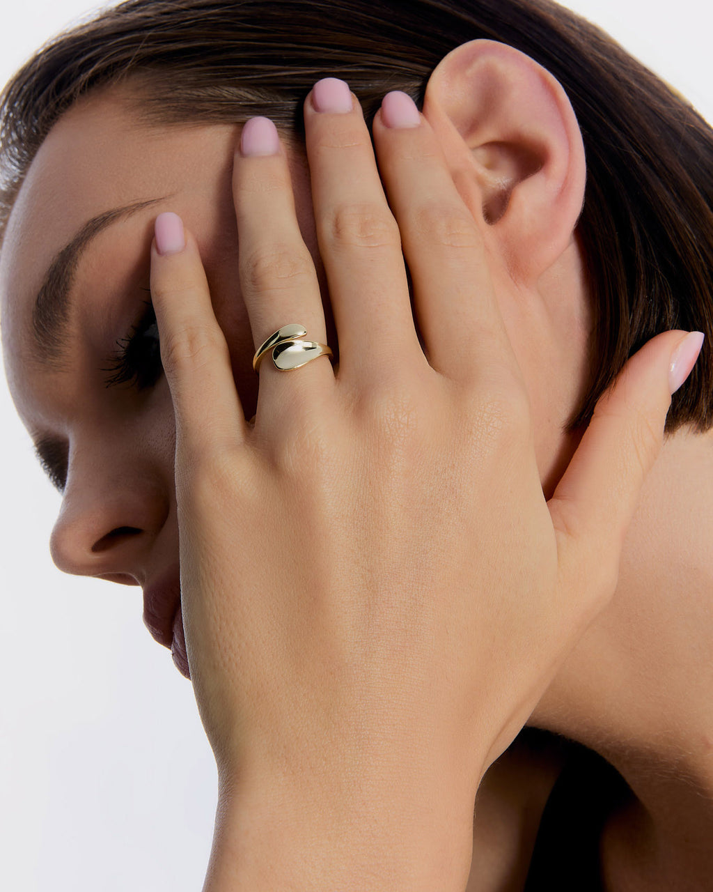 Organic Wrap Ring - Minimalist Modern Design - 18k Gold Vermeil