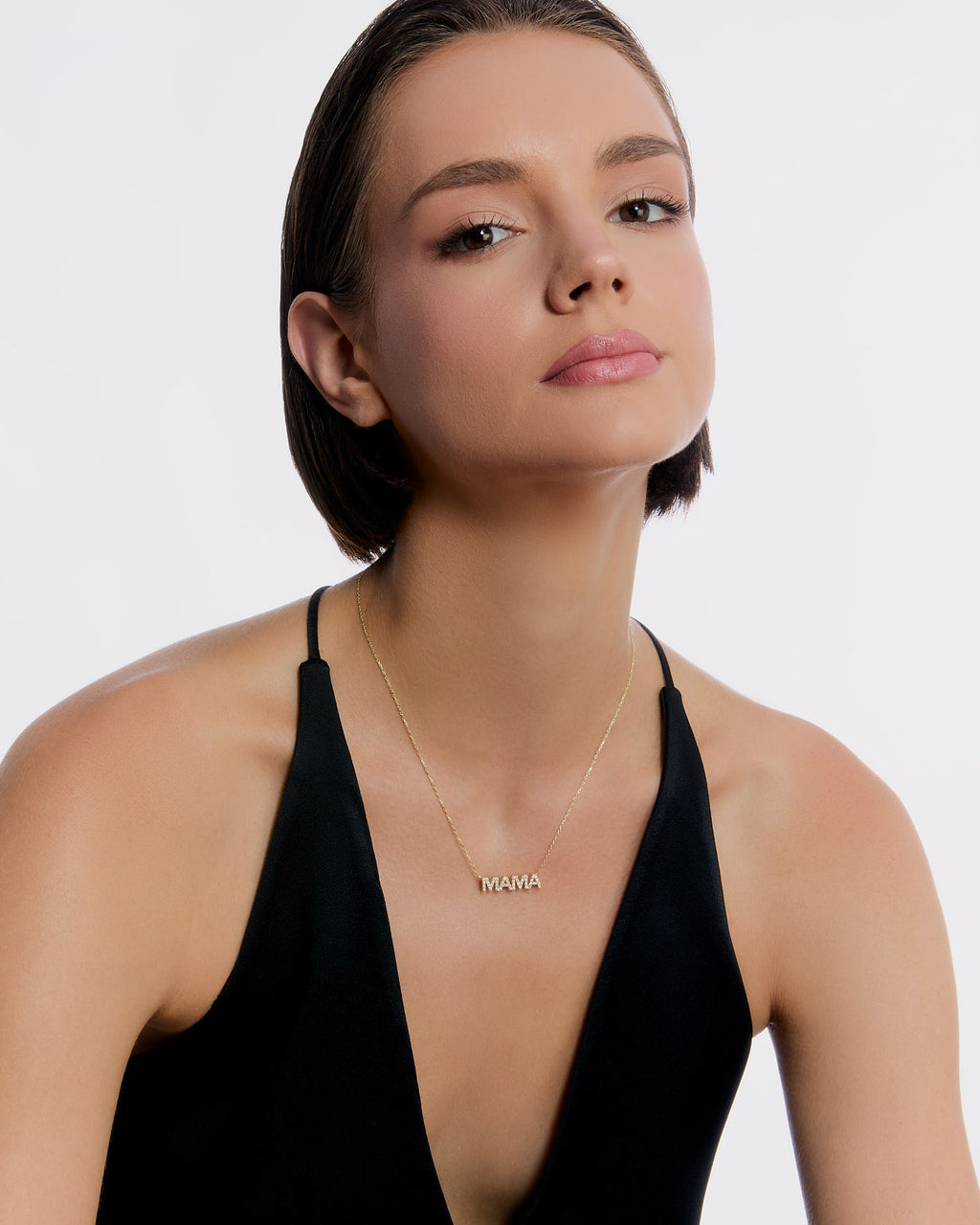 Delicate MAMA Necklace - Rose Gold Vermeil