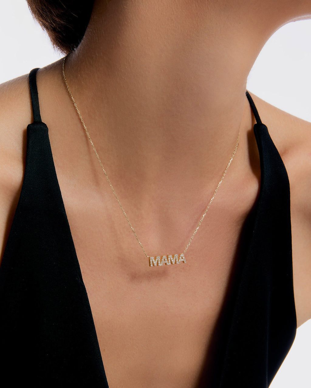 Delicate MAMA Necklace - Rose Gold Vermeil