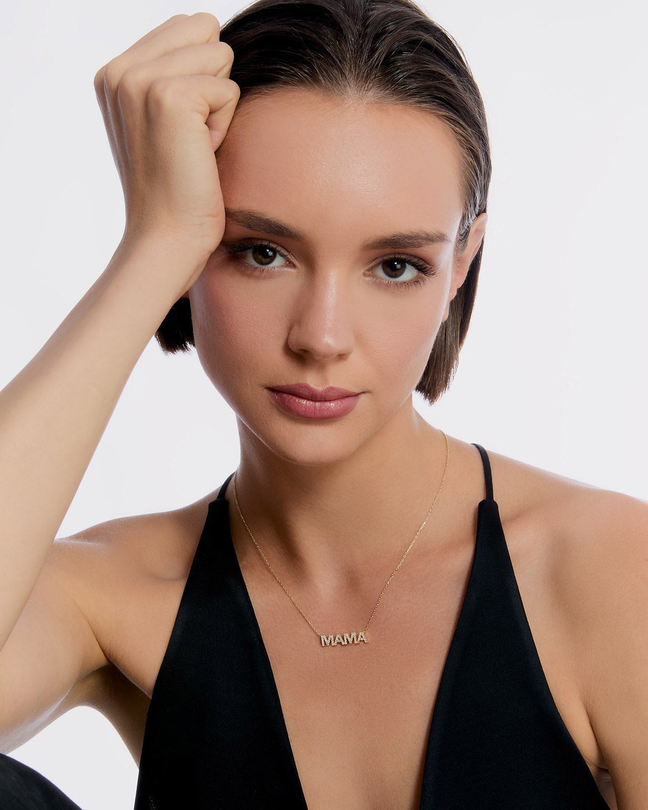 Delicate MAMA Necklace - Rose Gold Vermeil