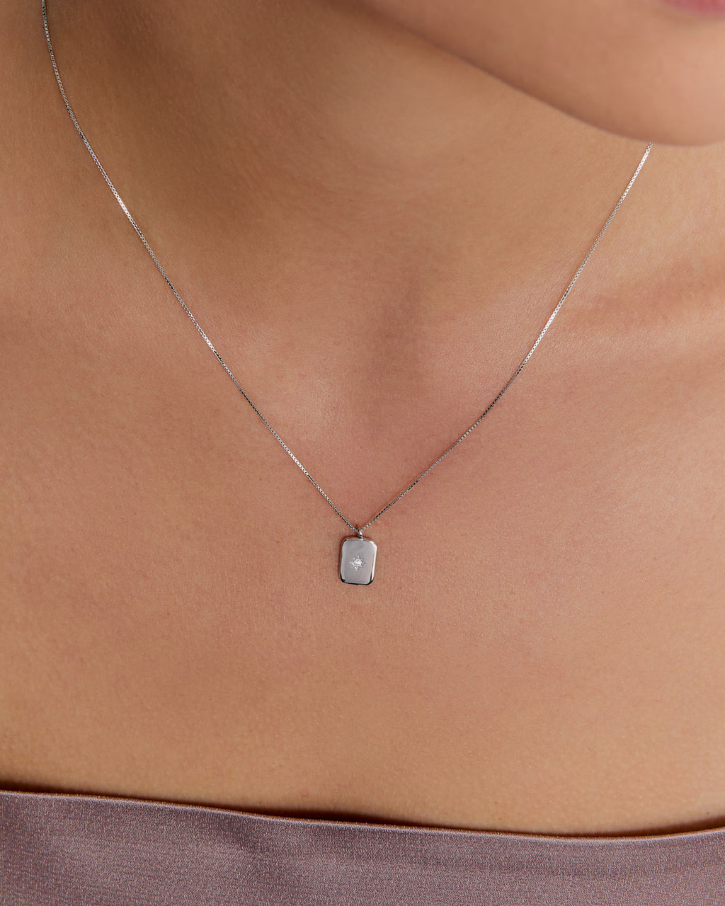 Timeless Radiance Star Necklace - 925k Sterling Silver