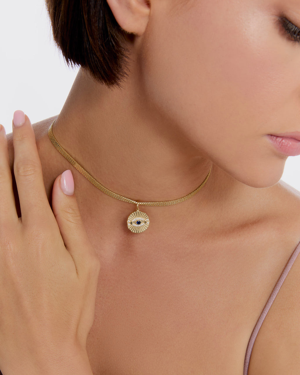Bold Protection with Eye Charm Guardian Necklace - Protection Jewelry