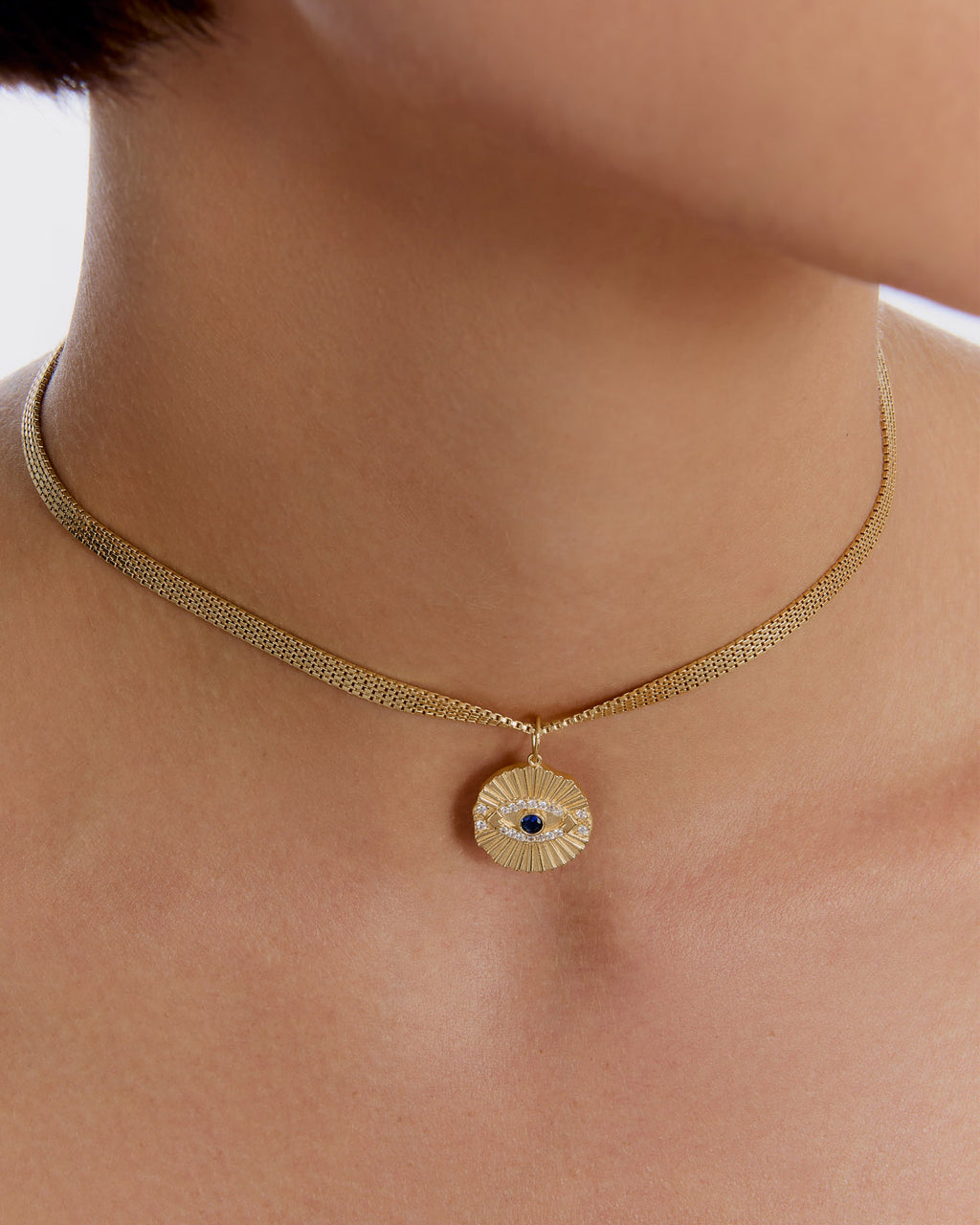 Bold Protection with Eye Charm Guardian Necklace - Protection Jewelry