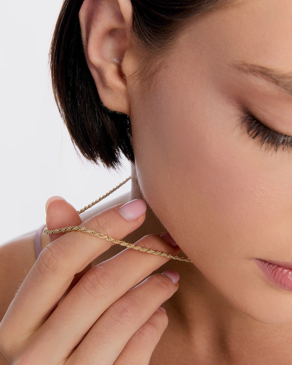 Twisted Elegance Rope Chain Necklace - 18k Gold Vermeil