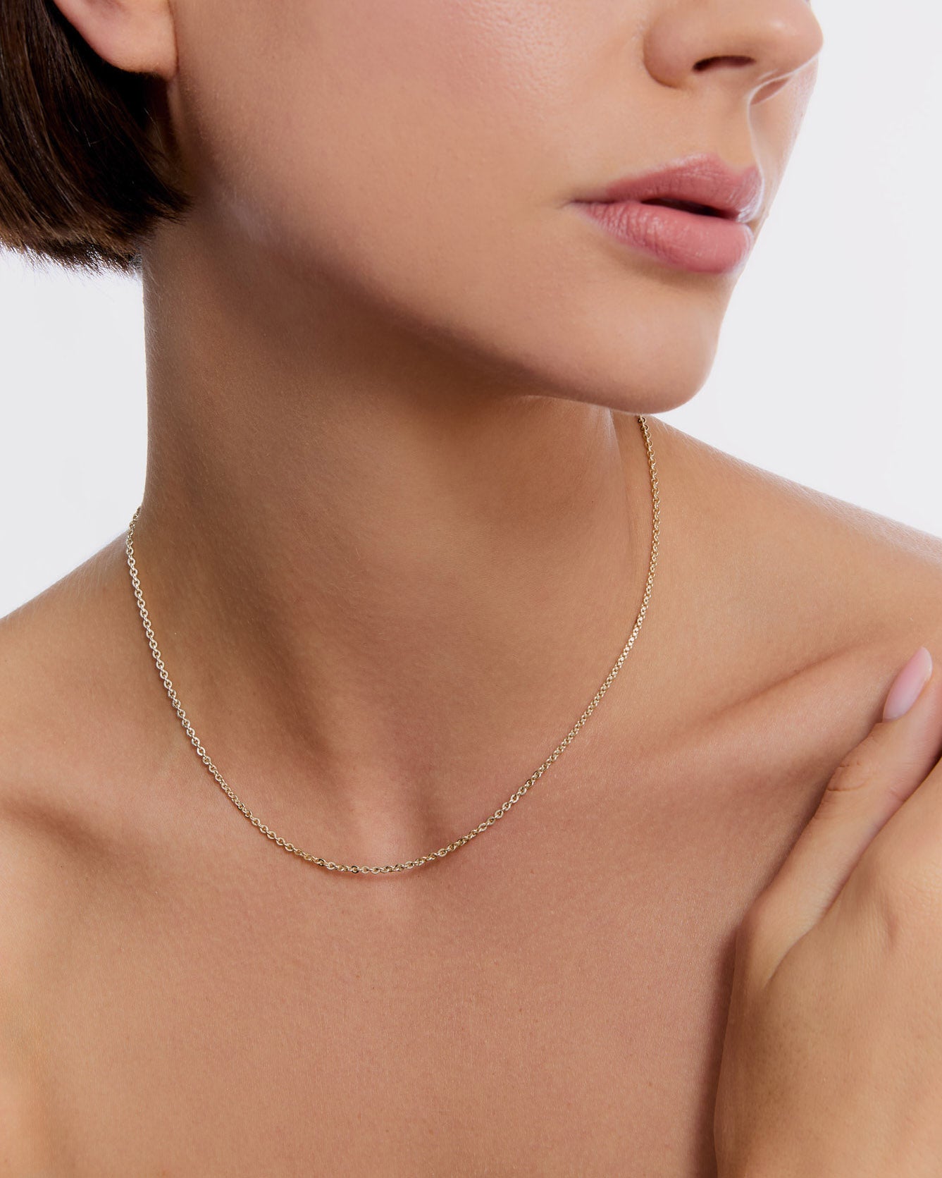 Silver Minimalist Chain Necklace - 18k Gold Vermeil