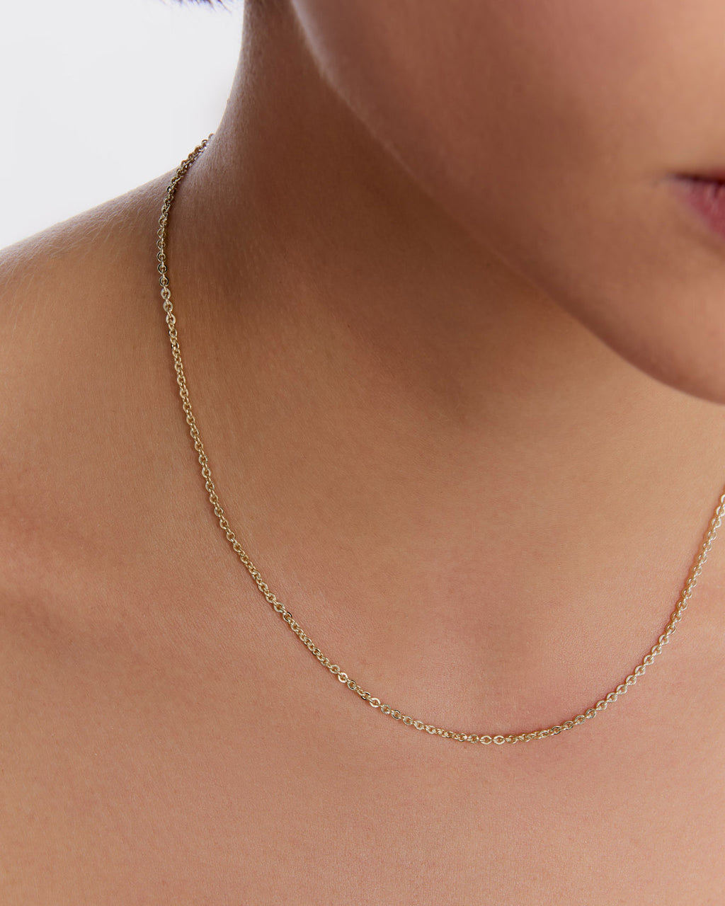 Silver Minimalist Chain Necklace - 18k Gold Vermeil