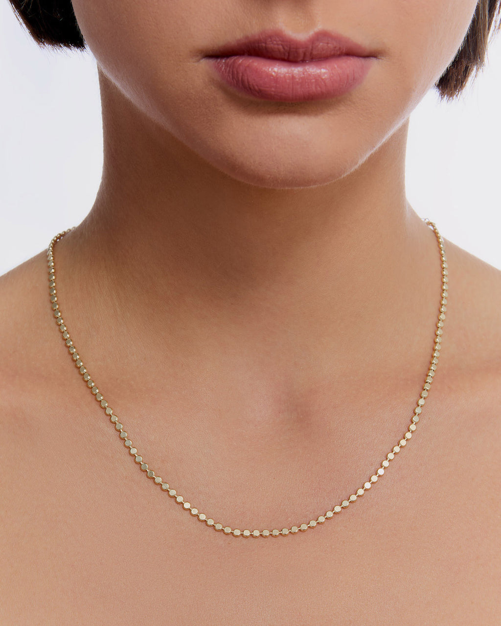 Dainty Dot Chain Necklace - 18k Gold Vermeil