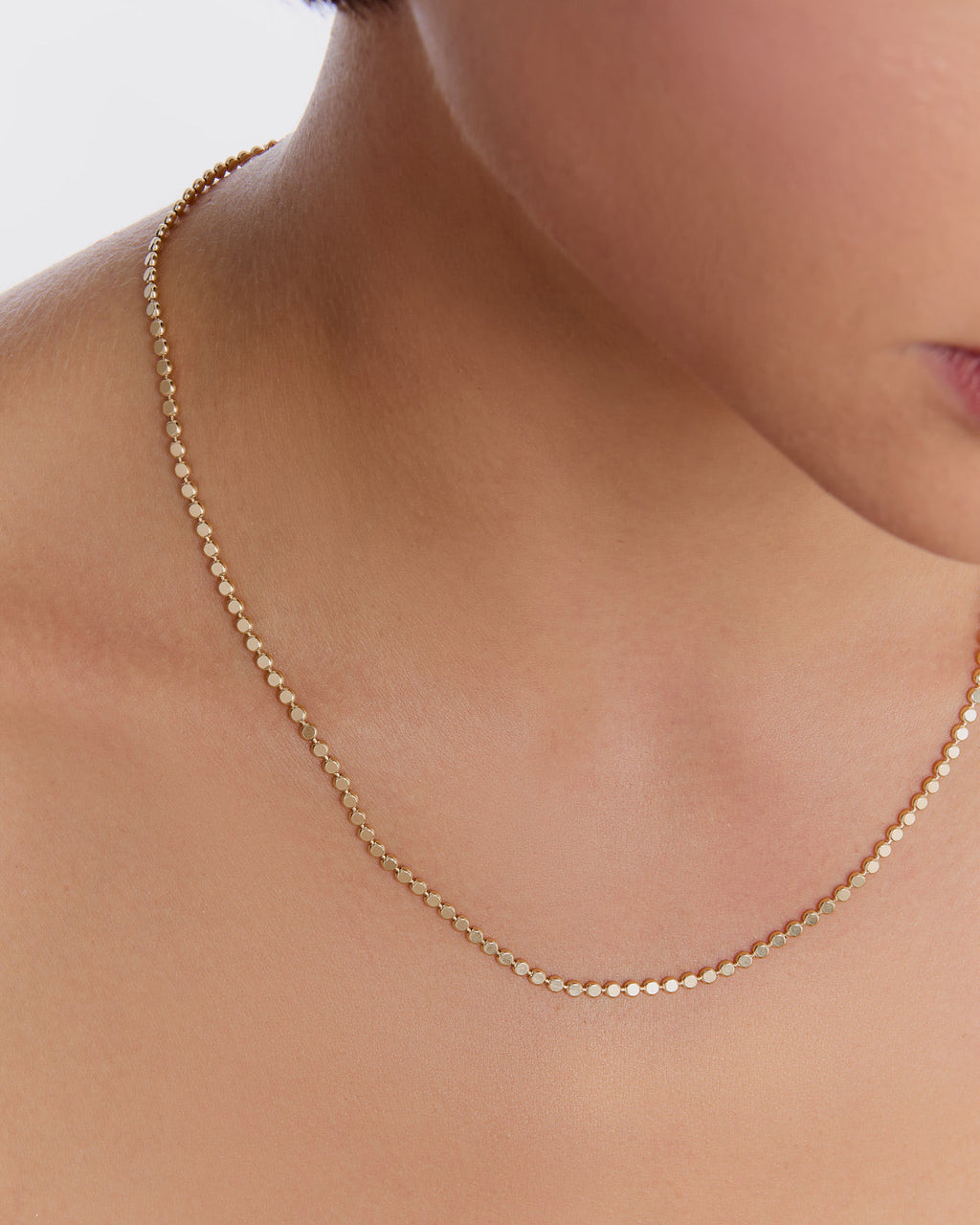 Dainty Dot Chain Necklace - 18k Gold Vermeil
