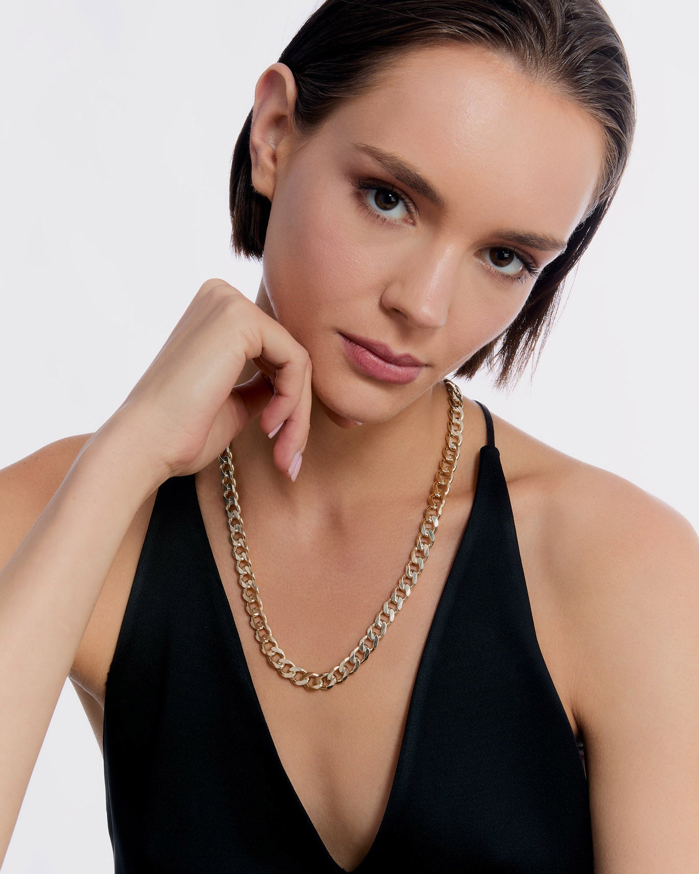 6mm Curb Chain Necklace - 18k Gold Vermeil