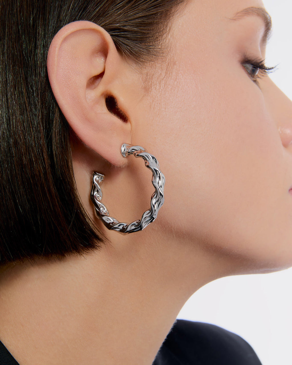 Spiral Hoop Earrings - 925k Sterling Silver