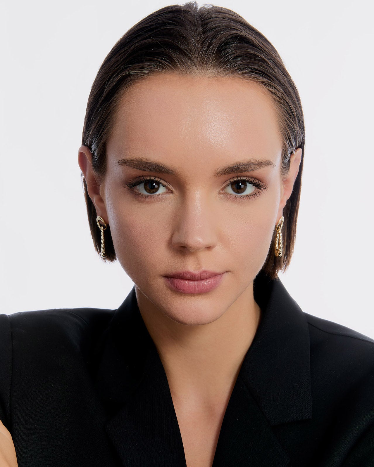 Twist of Elegance Drop Earrings - 18k Rose Gold Vermeil