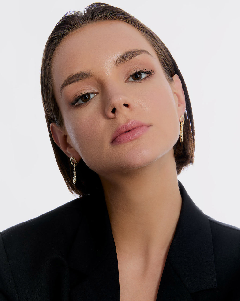 Twist of Elegance Drop Earrings - 925k Sterling Silver