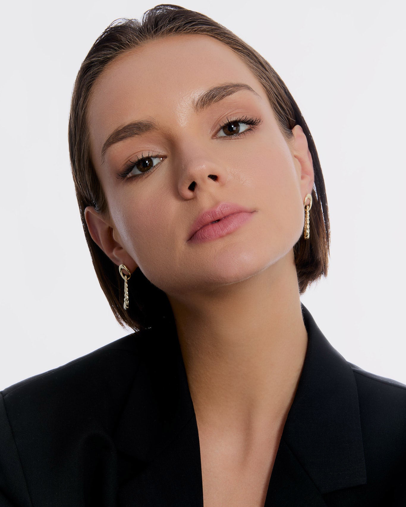 Twist of Elegance Drop Earrings - 925k Sterling Silver