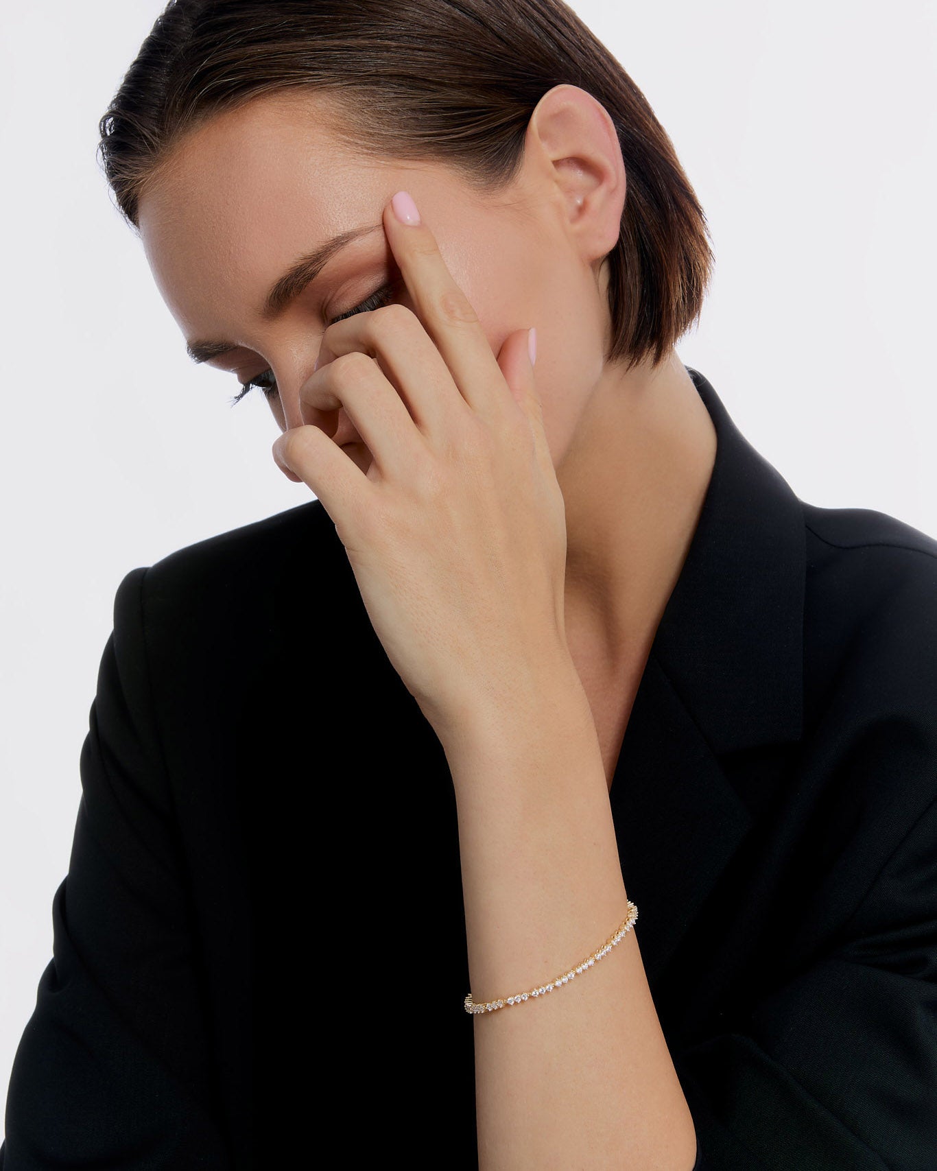 Dainty Tennis Bracelet - 18k Gold Vermeil