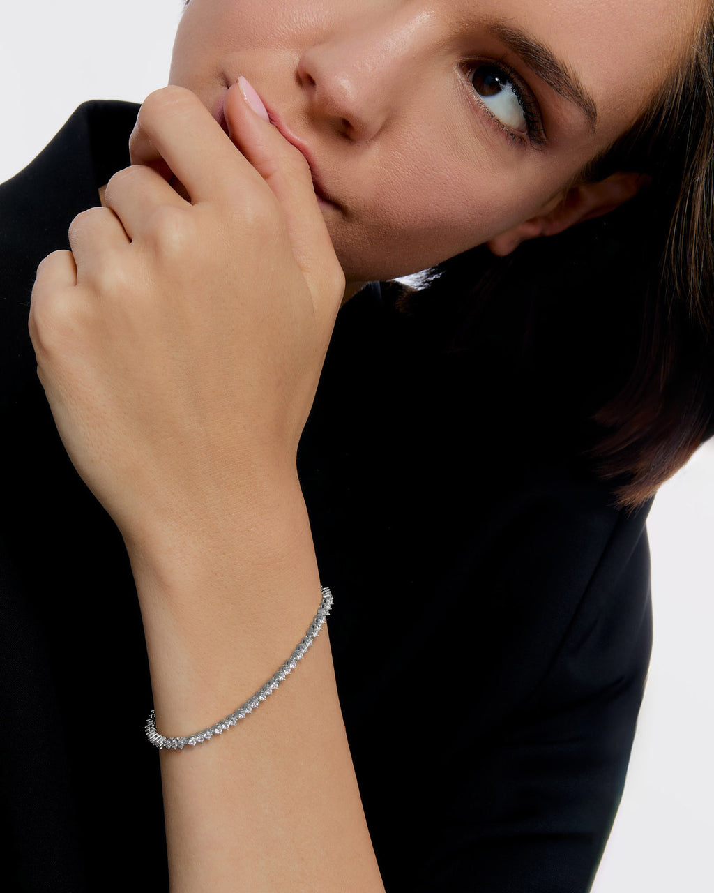 Dainty Tennis Bracelet - 925k Sterling Silver