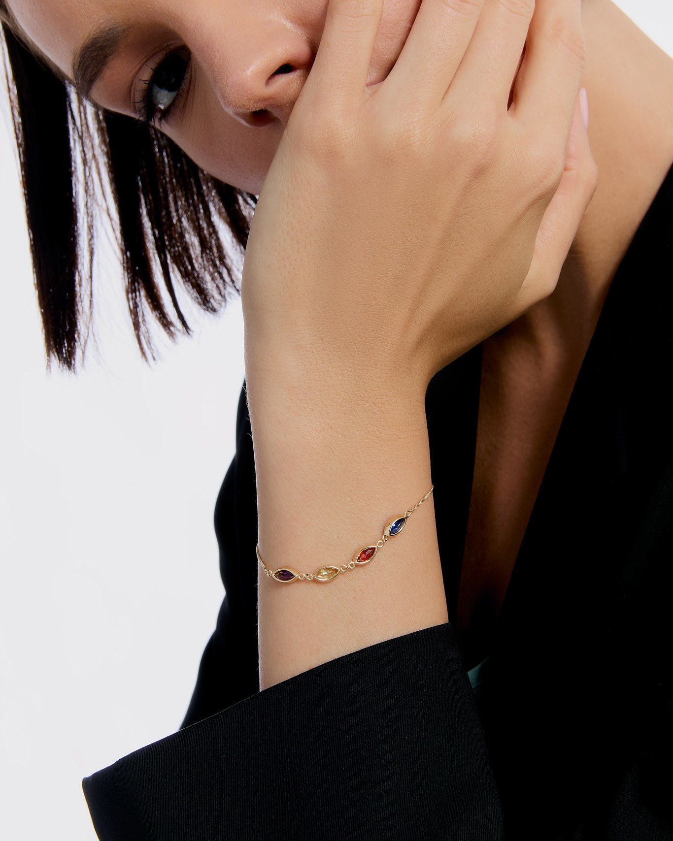 Family Birthstone Bracelet - Rose Gold Vermeil