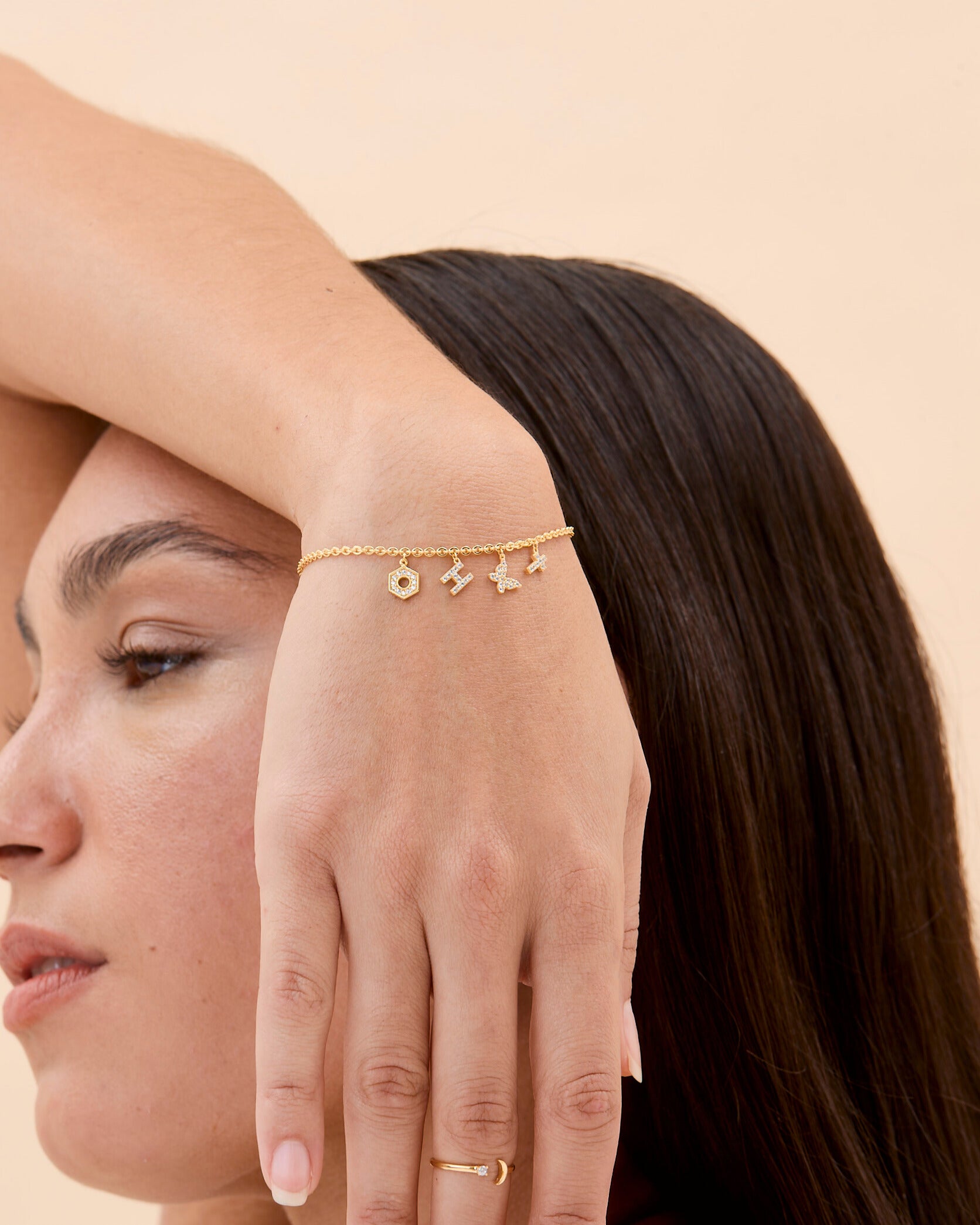 Personalized Charm Bracelet - 925k Sterling Silver