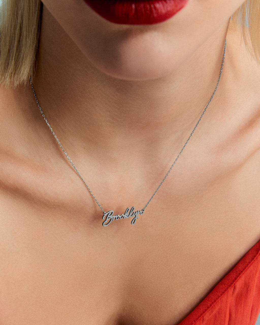 Custom Multiple Name Necklace, Personalized Gift - 925k Sterling Silver