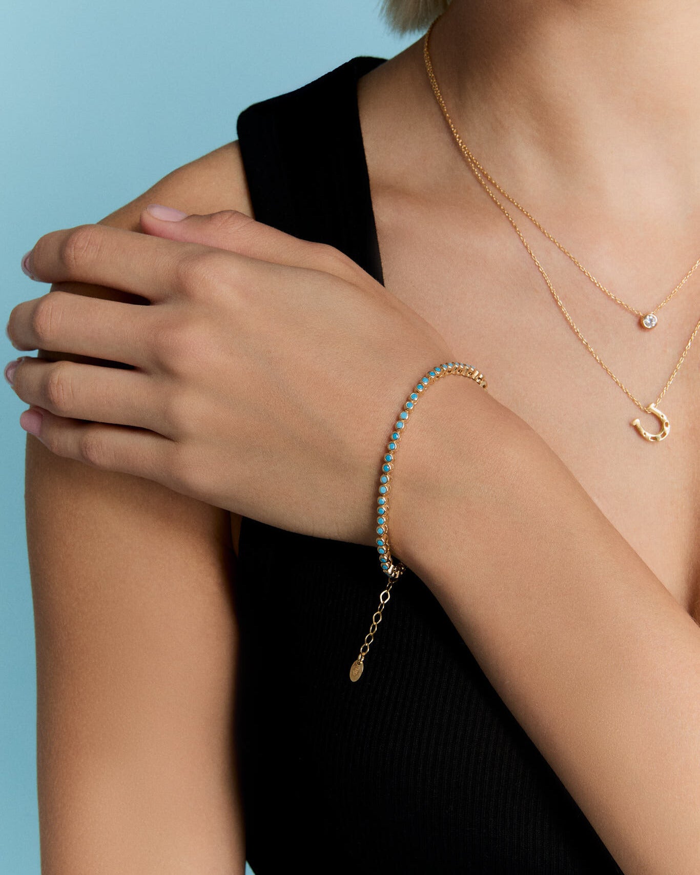 Gold Evil Eye Bracelet – Dainty Blue Eye Charm Jewelry for Protection & Style - 18k Gold Vermeil