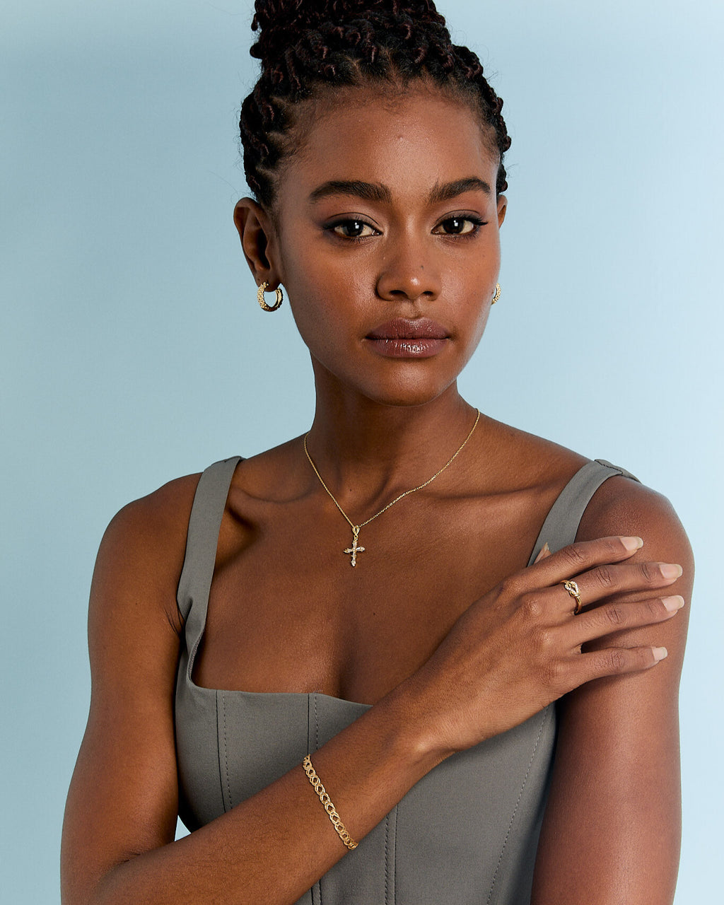 Dainty Cross Necklace - 925k Sterling Silver