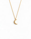 Gold Crescent Moon Necklace | Dainty Celestial Jewelry