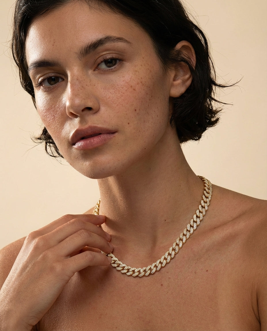 Iced Out Cuban Link Chain Necklace - Cuban Chan Jewelry