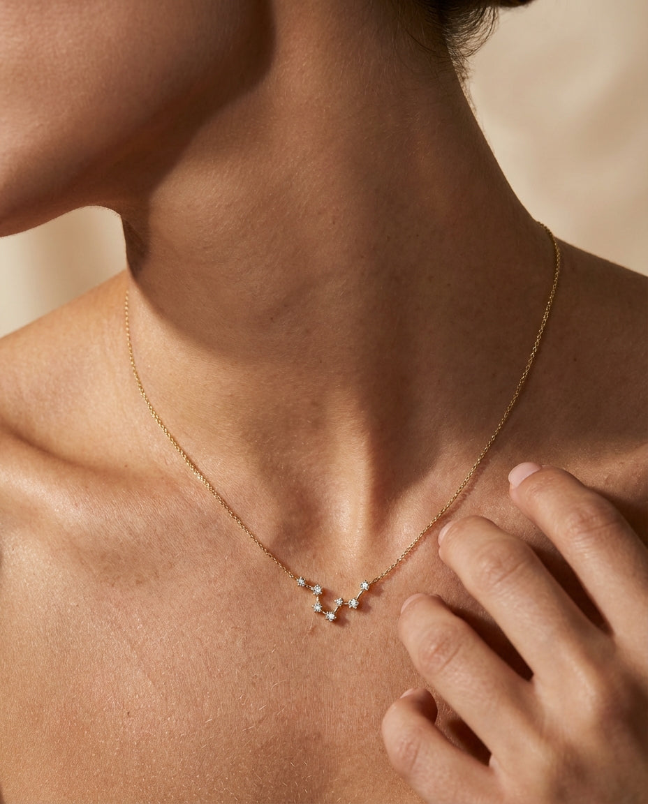 Gold Zodiac Constellation Necklace