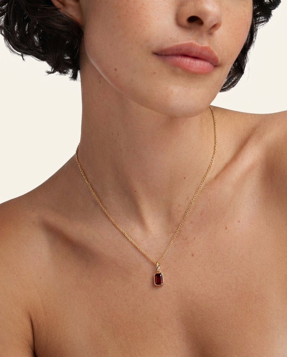 Birthstone Pendant Necklace – Dainty Personalized Jewelry