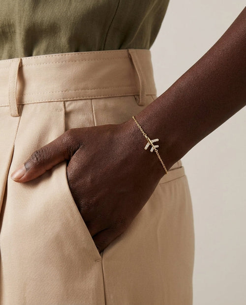Dainty Gold Airplane Bracelet | Travel Jewelry