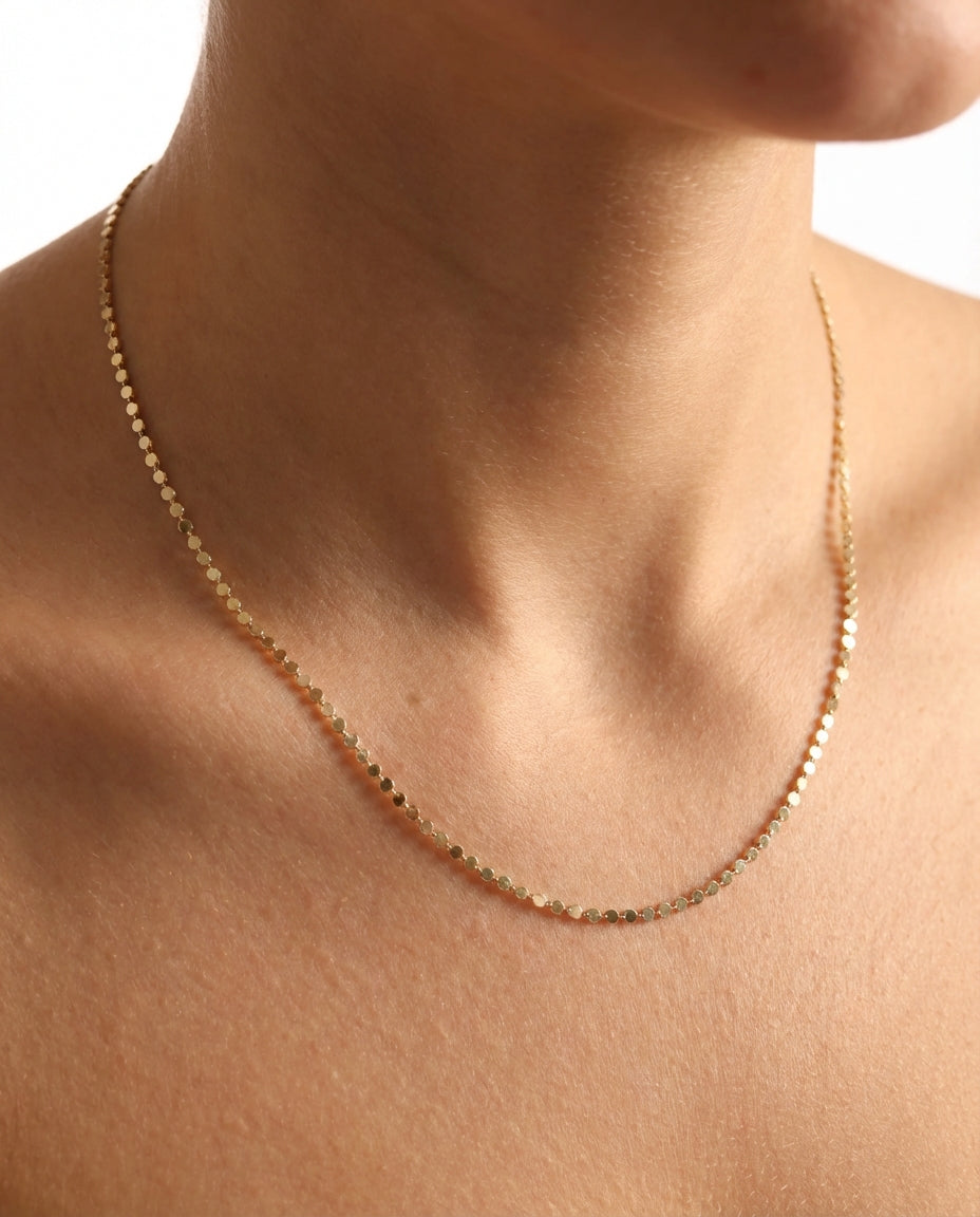 Dainty Dot Chain Necklace - Chain Jewelry