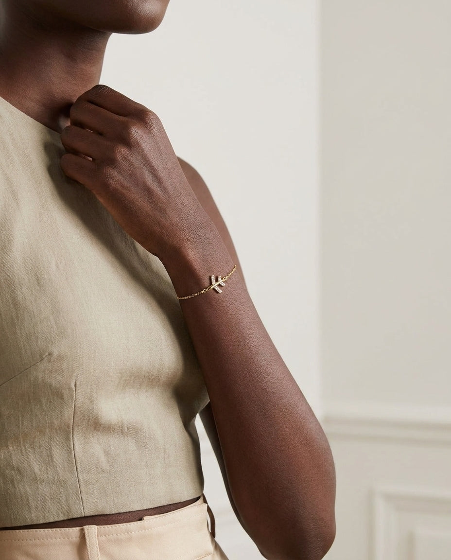 Dainty Gold Airplane Bracelet | Travel Jewelry