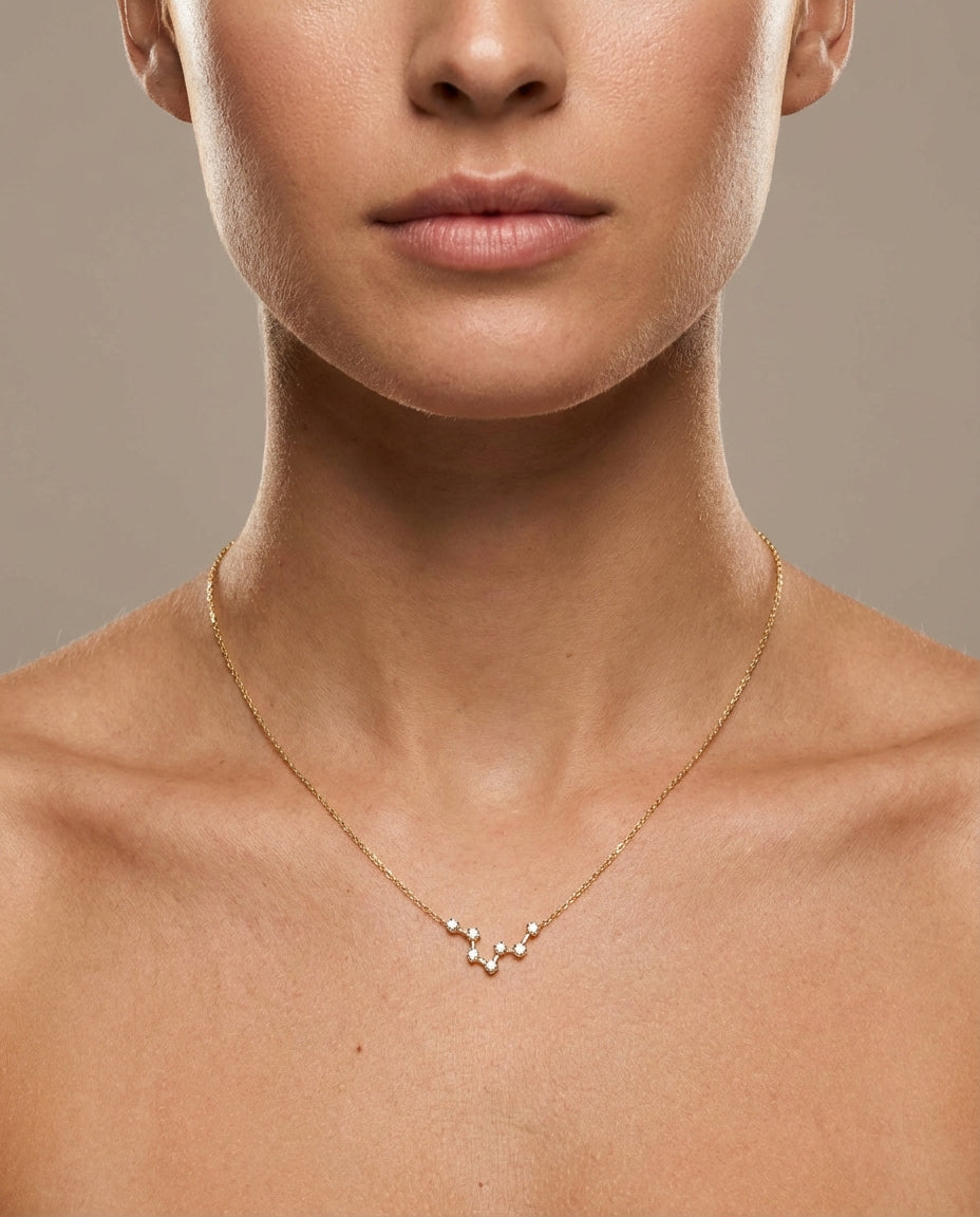 Gold Zodiac Constellation Necklace