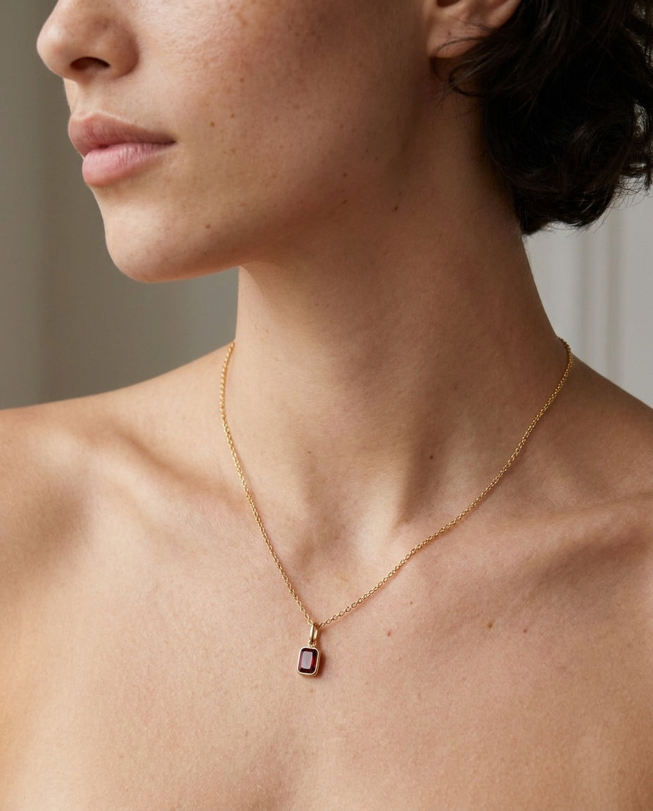 Birthstone Pendant Necklace – Dainty Personalized Jewelry