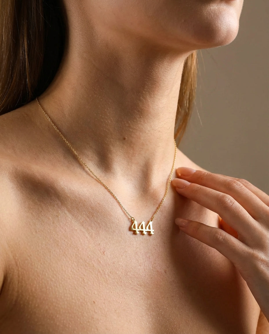 Angel Number Necklace, History Necklace - 925k Sterling Silver