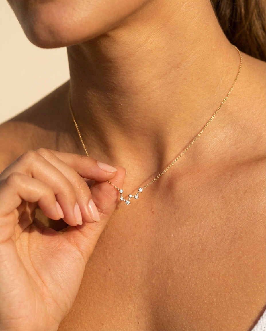 Gold Zodiac Constellation Necklace