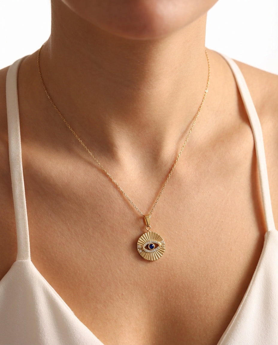 Protective Charm Evil Eye Necklace - Evil Eye Jewelry